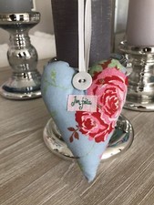 Herz Deko Anhänger Rose