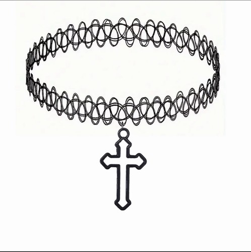 Tattoo choker halsband kreuz - tattoo,