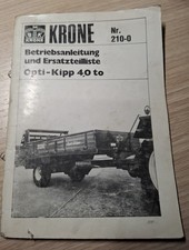 Krone Opti-Kipp 4to Betriebsanleitung + Ersatzteilliste