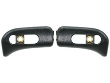 Kappen Set für Sonnenblende Mercedes R129 & A124 Cabrio Schwarz  Links + Rechts