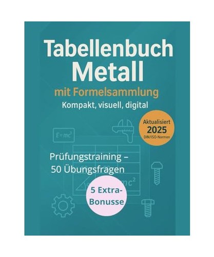 Tabellenbuch metall mit - tabellenbuch, metall: