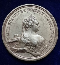 Zinn Medaille 1742 Russland