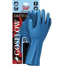 Gummihandschuhe 5 Paar Handschuhe Chemie Haushaltshandschuhe Blau Gr. S-XL NEU