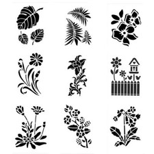 Schablone Blüten Blumen