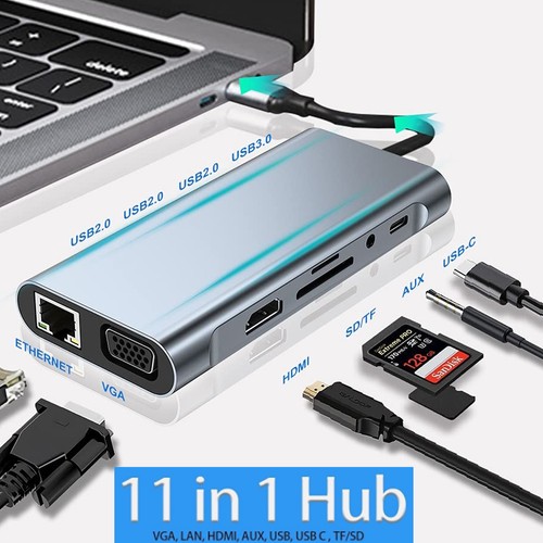 Usb hub adapter pd - adapter, vga