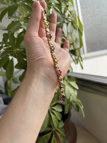 Armband gold 750 turmalin - armband,