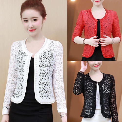 Damen floral spitze blazer set - floral,