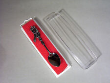 In OVP, Teelöffel, Löffelchen, Andenken Löffel mit Uhr, Kuckucksuhr und Pendel