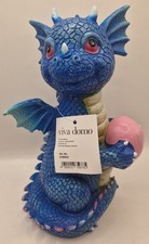 Drachenfigur 21 cm blau Viva