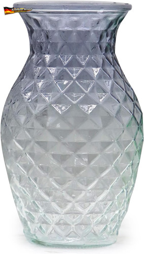 Glasvase mit gittermuster für - glasvase,