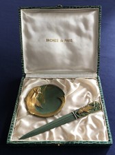 Art Deco Brieföffner & Schale