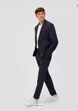 NP325,- 3tlg ANZUG 46 48 Abschlussball Sakko Hose S.Oliver + FALKE Oberhemd S M