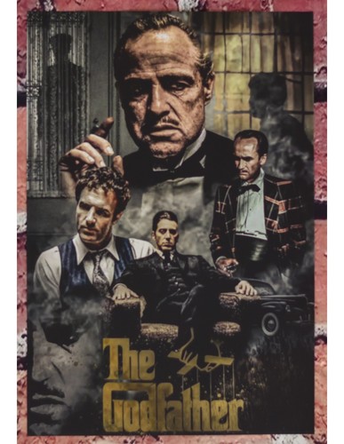 Plakat der pate marlon - pate, brando