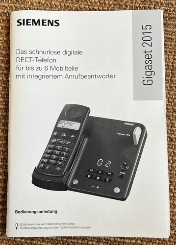 Bedienungsanleitung siemens - bedienungsanleitung,
