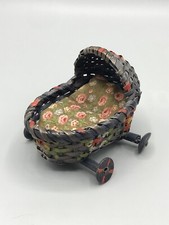 Seltener Korb Puppenwagen