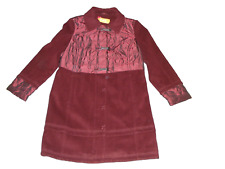 BIBA Wolle Mantel Gr.42*Wunderschön Bordeauxrot Neuwertig