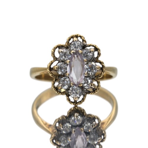 Goldring amethyst cluster kt - amethyst,