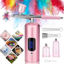Airbrush Set Spritzpistole mit Mini Kompressor Kosmetische Airbrushpistole