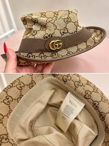 Gucci monogramm logo fedora - gucci,