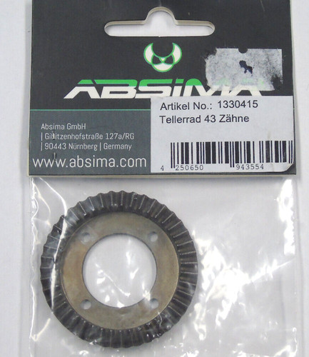 Absima 43t metallkronenrad - absima,