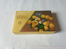 DDR Pralinenschachtel HALLOREN KUGELN Frühlingsmotiv
