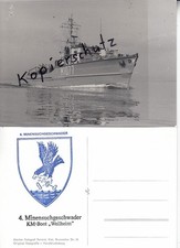 M 1077 KM-Boot WEILHEIM ,Bundesmarine, Stb, Postkarte mit Schiffstempel