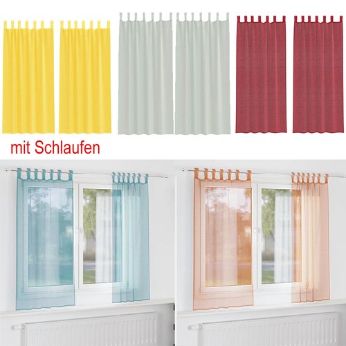 Voile vorhänge gardine - 2x,