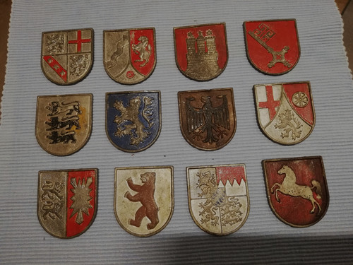 Wappen bundesländer metall - 12,