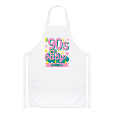 Personalisierte 90er Baby Koch Schürze 1990 Geburtstag Mama Schwester Retro Kochen