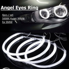 4x LED Angel Eyes Xenon Standlicht Ringe CCFL Scheinwerfer Für BMW E46 131 146mm