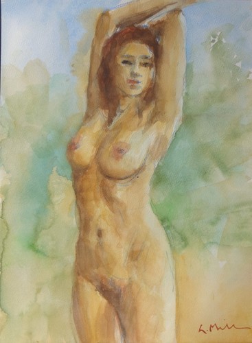 Gerry miller aquarell akt - gerry, miller.