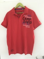 camp david polo shirt herren xl rot