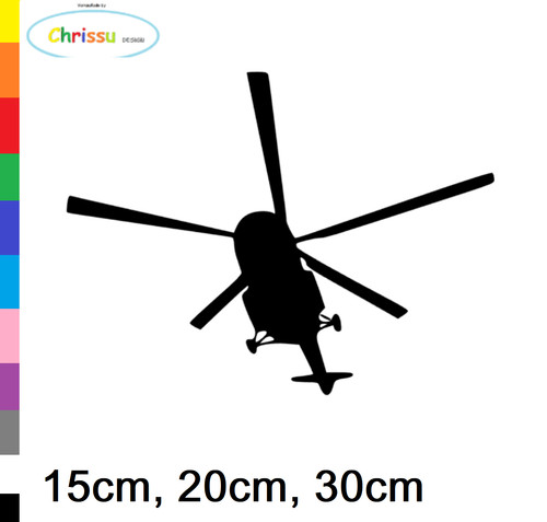 Helicopter aufkleber auto und - helicopter,