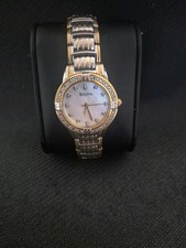 Bulova Damen Armbanduhr  Perlmutt Zifferblatt Mit Diamantindizes