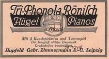 Tri-Phonola Rönisch Pianos -