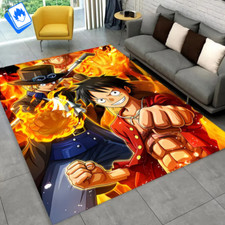 One Piece Teppich 120x160cm Strohhut Monkey D. Rufy & Sabo Anime