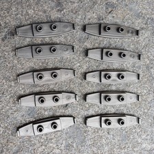 10 Playmobil Schienenverbinder, Verbinder, Verbindungsstück für RC-Bahn Schienen