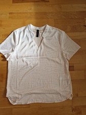 Marc Cain T-Shirt-Bluse N4 Weiß Elegant V-Ausschnitt Neu