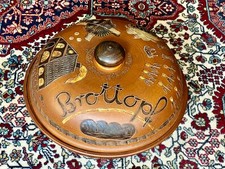 Dekorativer, sehr schöner, ungebrauchter großer Brottopf (Keramik) zu verk.