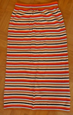 Rock Strick bunt Streifen Gr. S ausgefallen Zara Knit lang