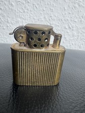 VINTAGE POCKET LIFTARM LIGHTER "DER BENZINER" - FEUERZEUG - MESSING - BENZIN