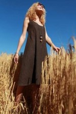 Schnittmuster Damenkleid pattern company 02-623 Damenkleid, Leinenkleid in A-Lin