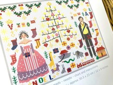 Gezähltes Kreuzstich-Set VICTORIA ALBERT ROYAL Weihnachtsbaum Aida 14 Riverdrift