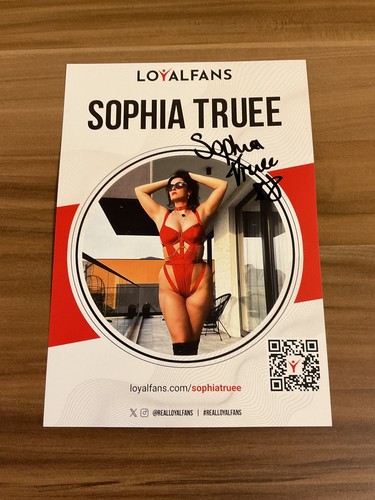 Sophia truee autogrammkarte - sophia,
