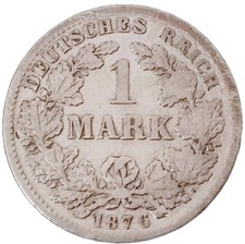 Deutsche Kaiserreich  1 Mark 1876 silber Top silver Coin Art. 001-012