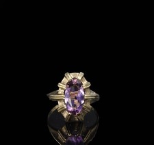 333/- 8 Kt Gelbgold Ring mit