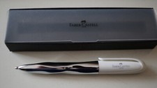 Original FABER-CASTELL Kugelschreiber silber/weiss UNBENUTZT