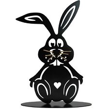 Osterhasen Figur Metall Schwarz 30 cm Ostern Deko Frühlingsdeko Osterdeko Hase