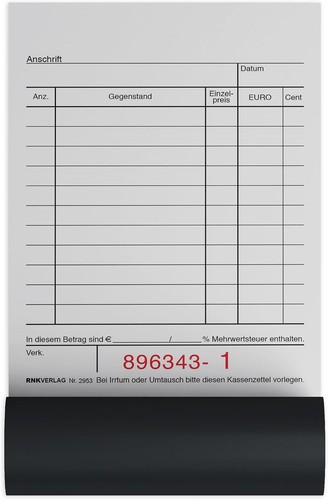 Rnkverlag kassenblock für - rnkverlag,