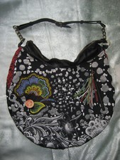 Grosse Desigual, XL bunte Stofftasche mit langen Riemen, kaum benutzt